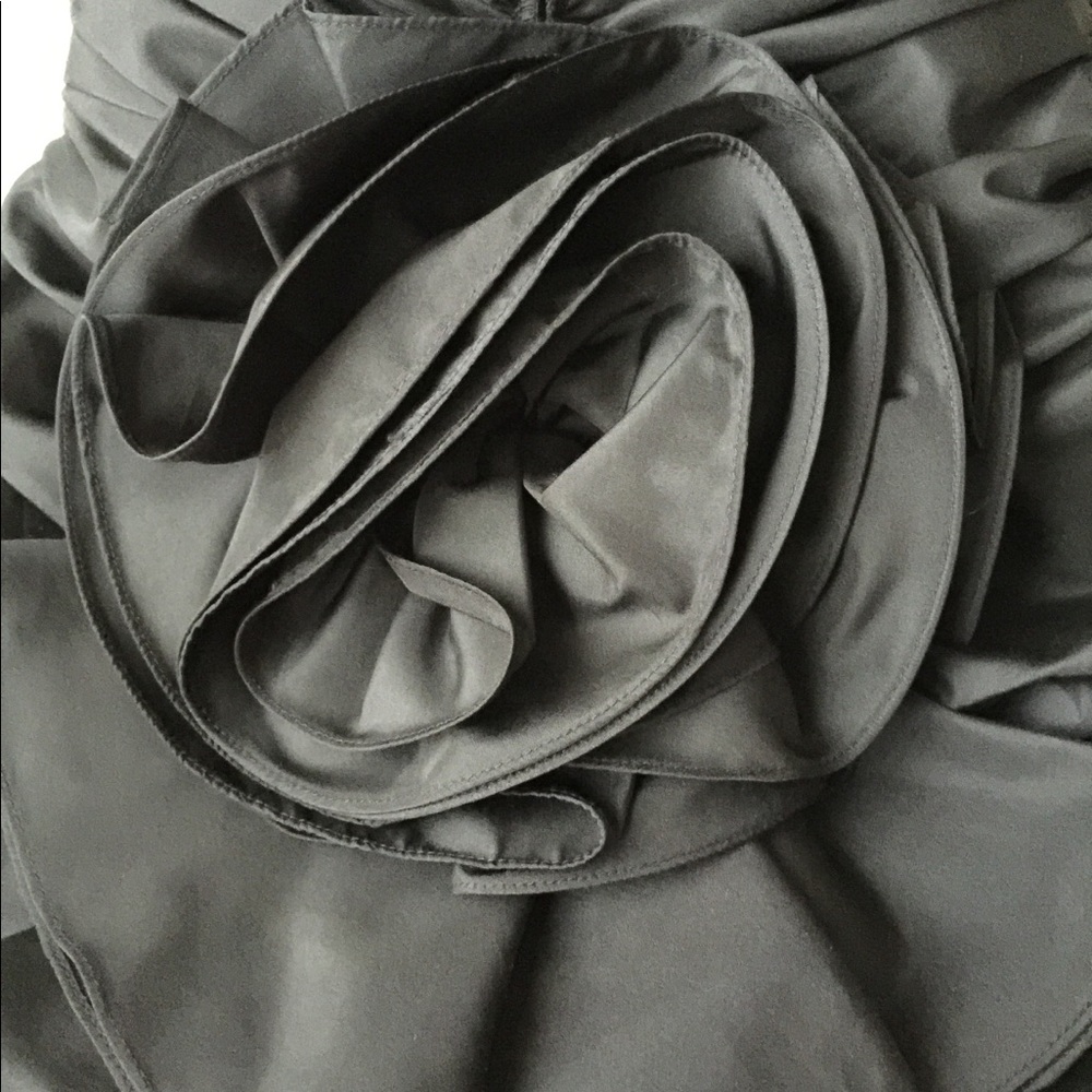 PLEATED  STRAPLESS COCKTAIL DRESS - Picture 13 of 13
